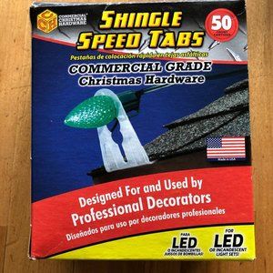 49 Adams Commercial Grade Speed Shingle Tabs for Hanging String Christmas Lights